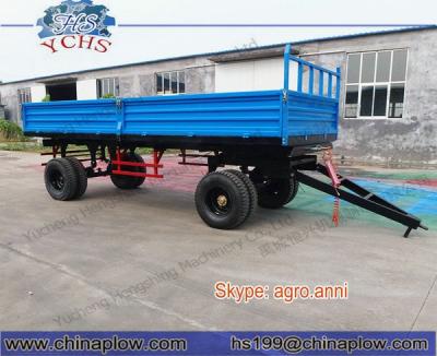 China Tipping Heavy Duty Tractor Trailer High Loading Farm Trailer for sale