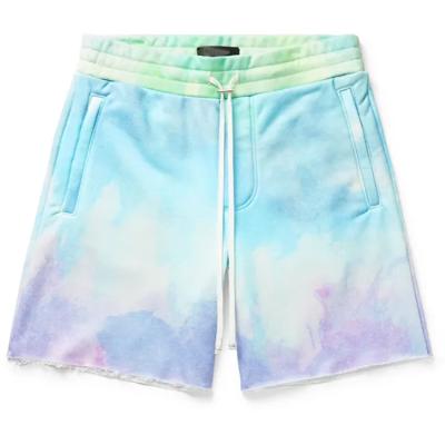 China Anti-Wrinkle Latest Custom Jersey Shorts Tie Dye Shorts Mens Mens Shorts Smart Zipper for sale