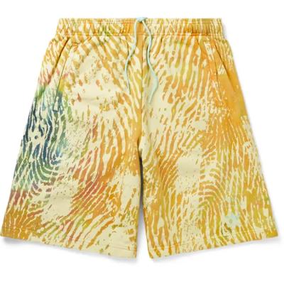 China Latest Anti-Wrinkle Mens Tie Dye Shorts Printed Shorts Drawstring Mens Shorts for sale