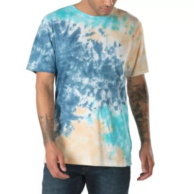 China Anti-Wrinkle Fashion Mens Tie Dye Custom Men Printed Custom Logo Tie Dye Short Sleeve Tee for sale