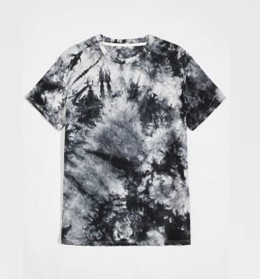 China Anti-Wrinkle Fashion Mens Tie Dye Custom Men Printed Custom Logo Tie Dye Short Sleeve Tee for sale