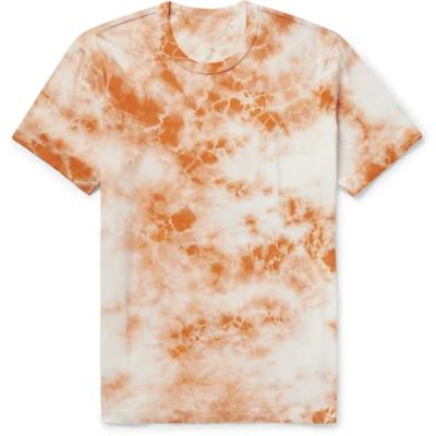 China Tie Dye Anti-Shrink T-shirt Combed Cotton Soft Custom T-Shirt Tees for sale