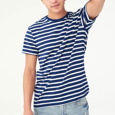 China Wholesale Anti Shrink Striped T Shirt Sweat Activated OEM T Shirt for sale