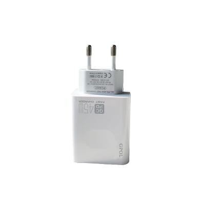 China QC 3.0 Quick Charger Super Fast Charger QC 45W Power Supply Adapter Wall Charger For Mobile Phone for sale