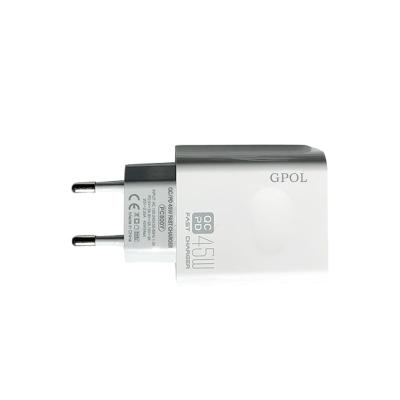 China QC 3.0 Quick Charger Hot Selling QC 45W Power Supply Adapter Super Fast Wall Charger For Mobile Phone for sale