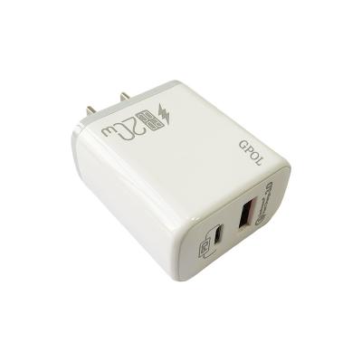 China High Quality QC 3.0 Fast Charger US Plug Adapter USB 20W QC3.0 Wall Charger for sale