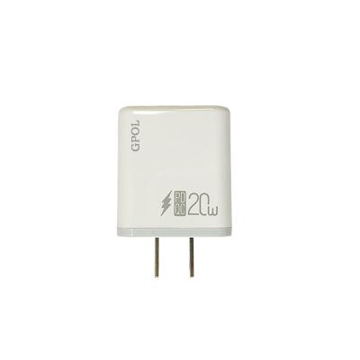 China Original Quick Type-C Phone PD 20W Fast Adapter Bestselling QC 3.0 Smart Charger Left Charger for sale