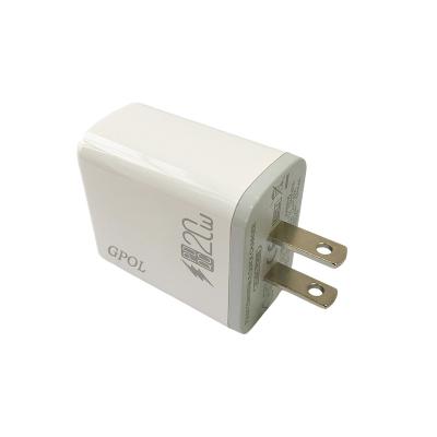 China QC 3.0 Quick Charger Most Popular Amazon Best Selling 20W Fast USB Wall Mobile Phone Charger for sale