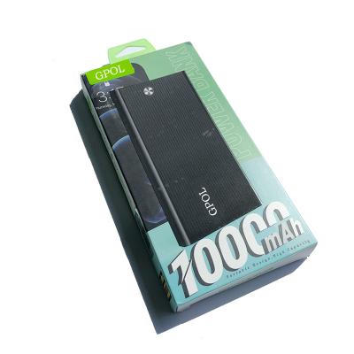 China Super Slim Type C Power Bank Total Capacity 10000mAh Fast Mobile Phone Support Charging USB Charger for sale