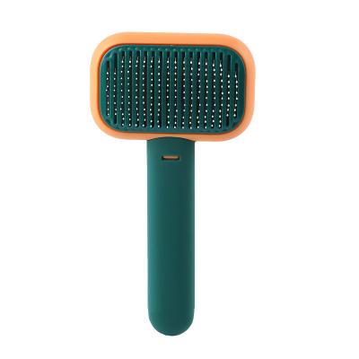 China Sustainable Cute Guantai Candy Style Pet Grooming Brush Stainless Pet Cleaning Brush for sale