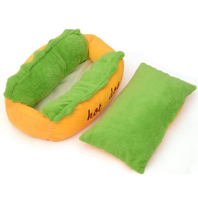 China Factory Wholesale Breathable Lovely Luxury Pet Bed Soft Sausage Pet Bed for sale