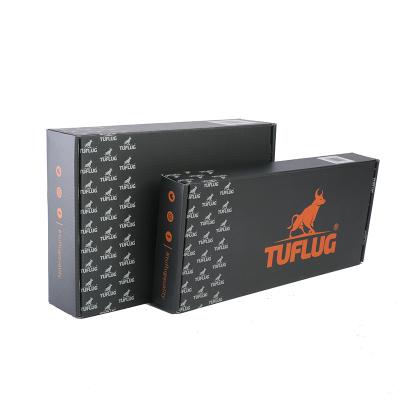 China Eco Friendly Recycled Materials Black Corrugated Mailer Box Clothes Packaging Box for sale