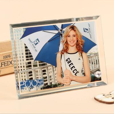 China Factory price sublimation single empty glass photo frame single edge mirror BL-02 for sale