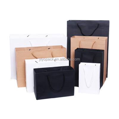 China New Fashion Recyclable Wholesale Recycled Custom Paper Handle Food Shopping Paper Bag Packaging for sale