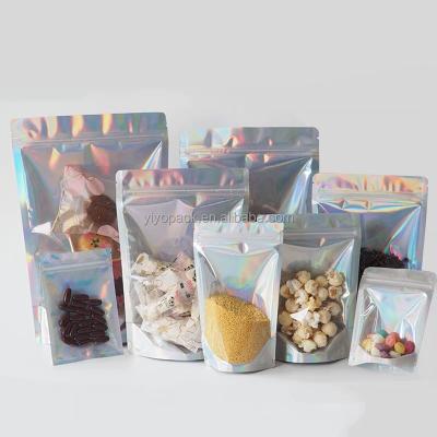 China Hot Selling Recyclable Holographic Ziplock Bag Holographic Zipper Bag Ziplock Bag for sale