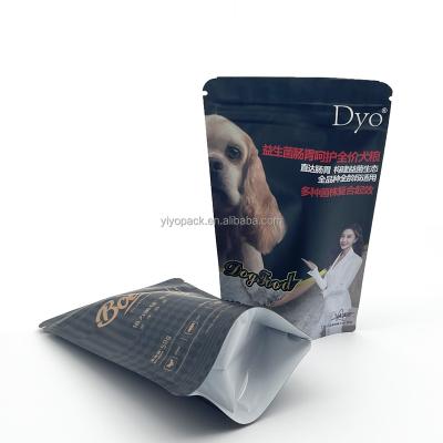 China Recyclable Custom Printing Resealable Mylar Bag Stand Up Ziplcok Plastic Packaging Bags For Dog Cat Treats Food for sale