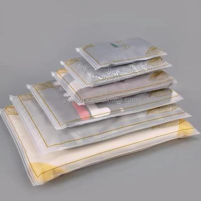 China Recyclable High Quality Eco Friendly Zipper Resealable Clothes Packaging Frosted Plastic Ziplock Bag for sale