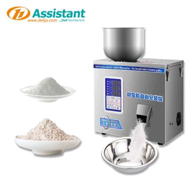 China Metal Packaging DL-FZ-100 1-100 gram Particle Tea Seeds Grains Weighing Filling Machine for sale