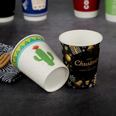 China Wholesale Customized Disposable Paper Cups Paper Cup Custom Printed Paper Coffee Cups for sale