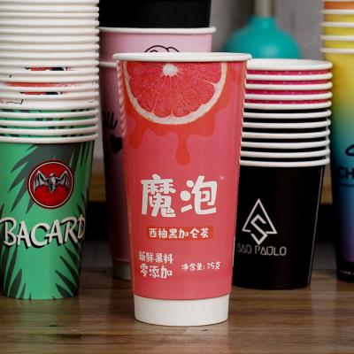 China Single Wall Coated Tableware Single Wall Coated Cold Water Drinks PE Coffee Disposable Paper Cup for sale