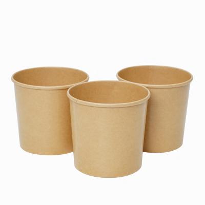 China Low Price Recyclable Kraft Container High Quality Paper Bowl Made In China For Restaurant for sale