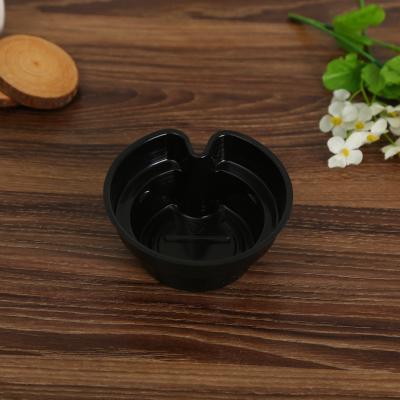 China New And Hot Household Products Turned Shaped Plastic Snack Tray For Paper Or Plastic Food Cup for sale