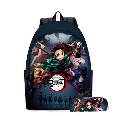 China Demon Slayer School Bag Slayer Student School Bag Waterproof Kids School Bag for sale