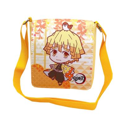 China PU Demon Slayer Kids Bag Slayer PU Shoulder Bag Slayer Kids Shoulder Bag for sale