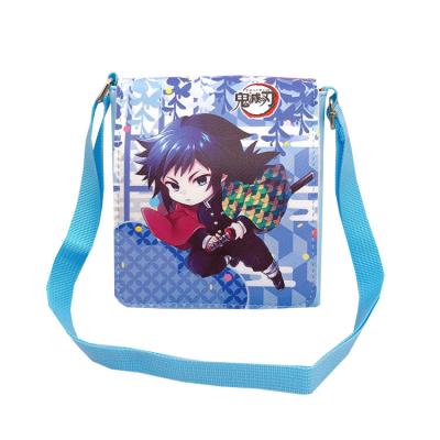 China PU Demon Slayer Cute Shoulder Bag Slayer Shoulder Messenger Bag Slayer Cartoon Messenger Bag for sale