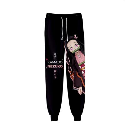 China Anti-wrinkle demon slayer girls pants demon slayer pants demon slayer 3D casual pants for sale