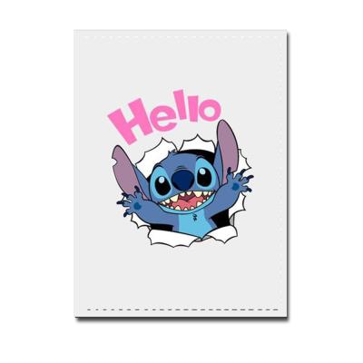 China New Fashion Stitch Cartoon PU Passport Case Student ID Holder Short Passport Holder for sale