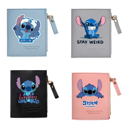 China Dot Wallet Anime Shorts Student Card Bag Zipper Girl Wallet PU Waterproof Bag for sale