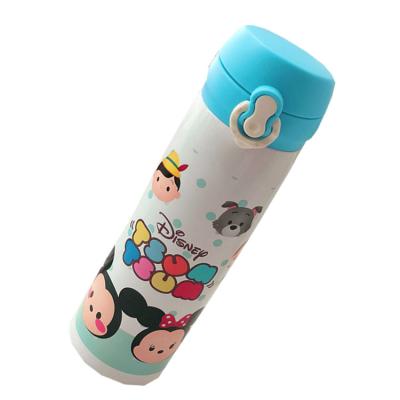 China Cartoon Stitch Stainless Steel Thermos 450ml Mug Mickey Mouse PORTABLE Vacuum Flask For Kids for sale