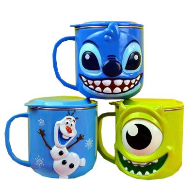 China Disposable Dot Cartoon 201-300ml Kids Water Cup Stainless Steel Dot Coffee Mugs or Mugs for sale