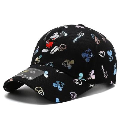 China breathable & New Spring And Summer Baseball Hat Pink Black Shade Sun Hats Fashion Mickey White Waterproof Outdoor Hat for sale