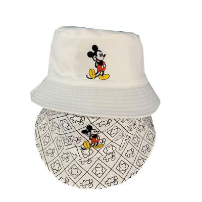 China Mickey Fisherman Summer Hat Casual Beach Fisherman Striped Hat for sale