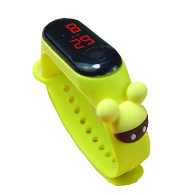 China Day/date Little Cute Mickey Mouse Doll LED Wrist Watch Male And Female Three Button Digital Sports Watch for sale