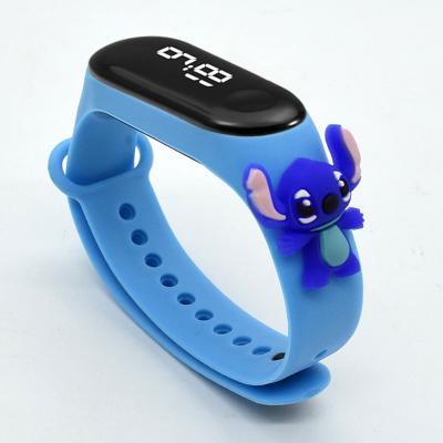 China Hot Selling Day/Date Superman Wristband Watch LED Cartoon Doll Kids Electronic Watch Swimming Waterproof Watch for sale