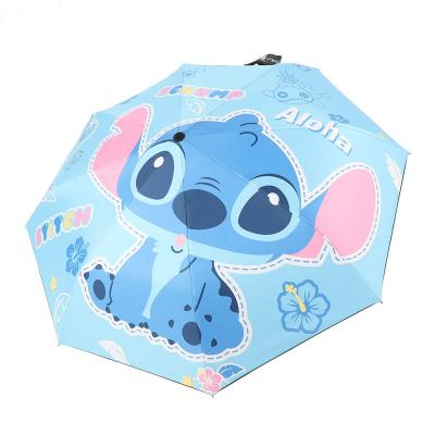 China Casual Auto Stitch Folding White Umbrella For Kids Automatic Cartoon Umbrella for sale