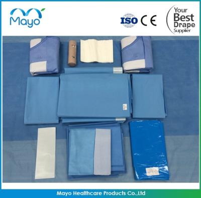 China EN13795 Orthopedic Hip Drape SMS PP Sterilized Impervious U Drape for sale