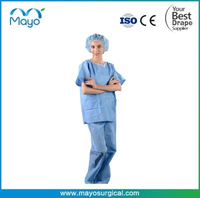 China 2022 Hot Sales Disposable Patient Scrub Suits Medical Apron Scrub Suits for sale