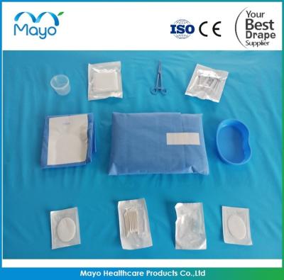 China Medical Ophthalmic Drape Blue Ophthalmology Drape Kits for sale