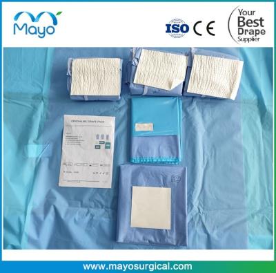 China EN13795 Surgical Eye Drapes Ophthalmic Drape Pack Three Anti SMS for sale