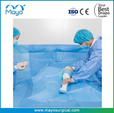 China Sterile Knee Arthroscopy Drape Pack Hospital Use Drape Kit for sale