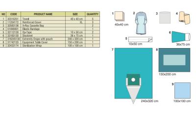 China OEM Knee Arthroscopy Drape SMS Disposable Surgical Drapes for sale