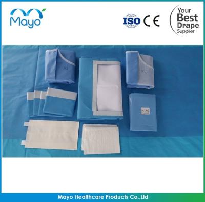 Cina Disposable Sterile Surgical Laparoscopy Drape Pack Laparoscopic Pelviscopy Drape in vendita