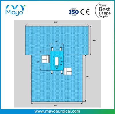 China Surgical Universal Spine Drape With 3M Incise Flim for sale