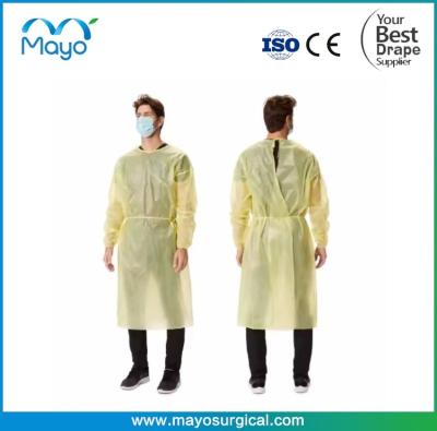 Китай NON STERILE ISOLATION GOWN IN POLYPROPYLENE 30G/M² продается