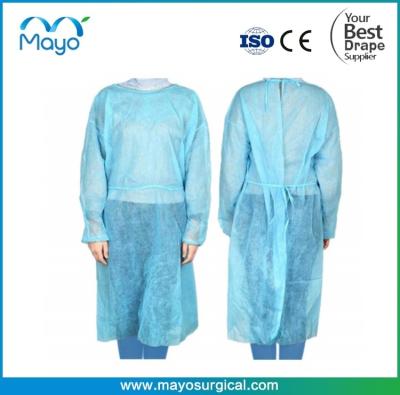 Китай Medical Blue Disposable Isolation Gowns Blue Latex-Free For Hospitals, Medical Facilities, Physicians продается