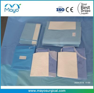 China CE ISO Approved Craniotomy Disposable Surgical Neurology Drape Pack for sale